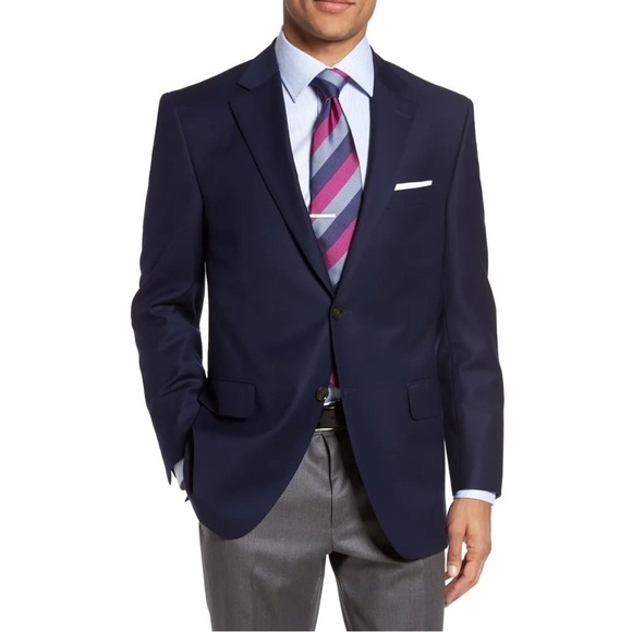 Peter Millar Classic Fit Wool Two Button Blazer Jacket Sports Coat Size 42 R